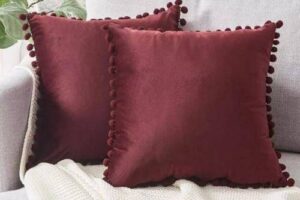 Bild von east2cart.uk Velvet Ball Cushion Cover – 300mmx500mm / 4