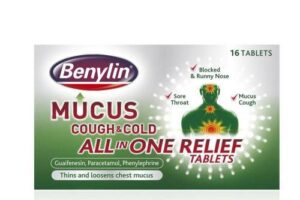 Bild von Benylin Mucus Cough & Cold All In One Relief – 16 Tablets