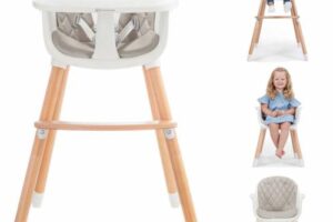 Bild von Kinderkraft Sienna 2in1 Highchair – Grey