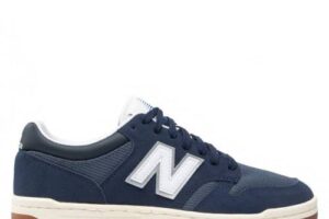 Bild von NEW BALANCE 480 Line –  Navy White Suede Mesh Sneakers for Him