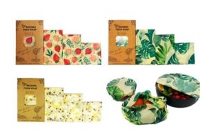 Bild von Reusable Cotton Beeswax Food Wraps: Bee