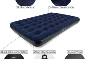 Bild von Garmin Double Airbed With Pump & Bag Blue