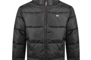 Bild von Tommy Hilfiger Back Flag Puffer Jacket – Black – Tommy Hilfiger Jackets