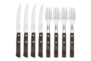 Bild von Tramontina Churrasco BBQ Steak Knife & Fork Set – 8 Piece