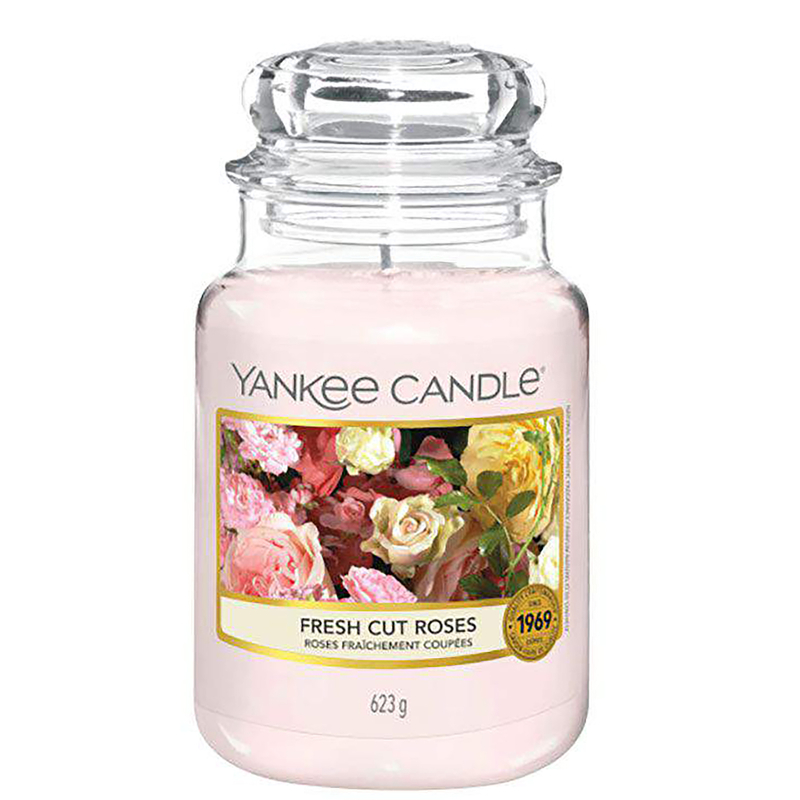 Bild von Yankee Candle – Original Jar Candles Large Fresh Cut Roses 623g  for Men and Women