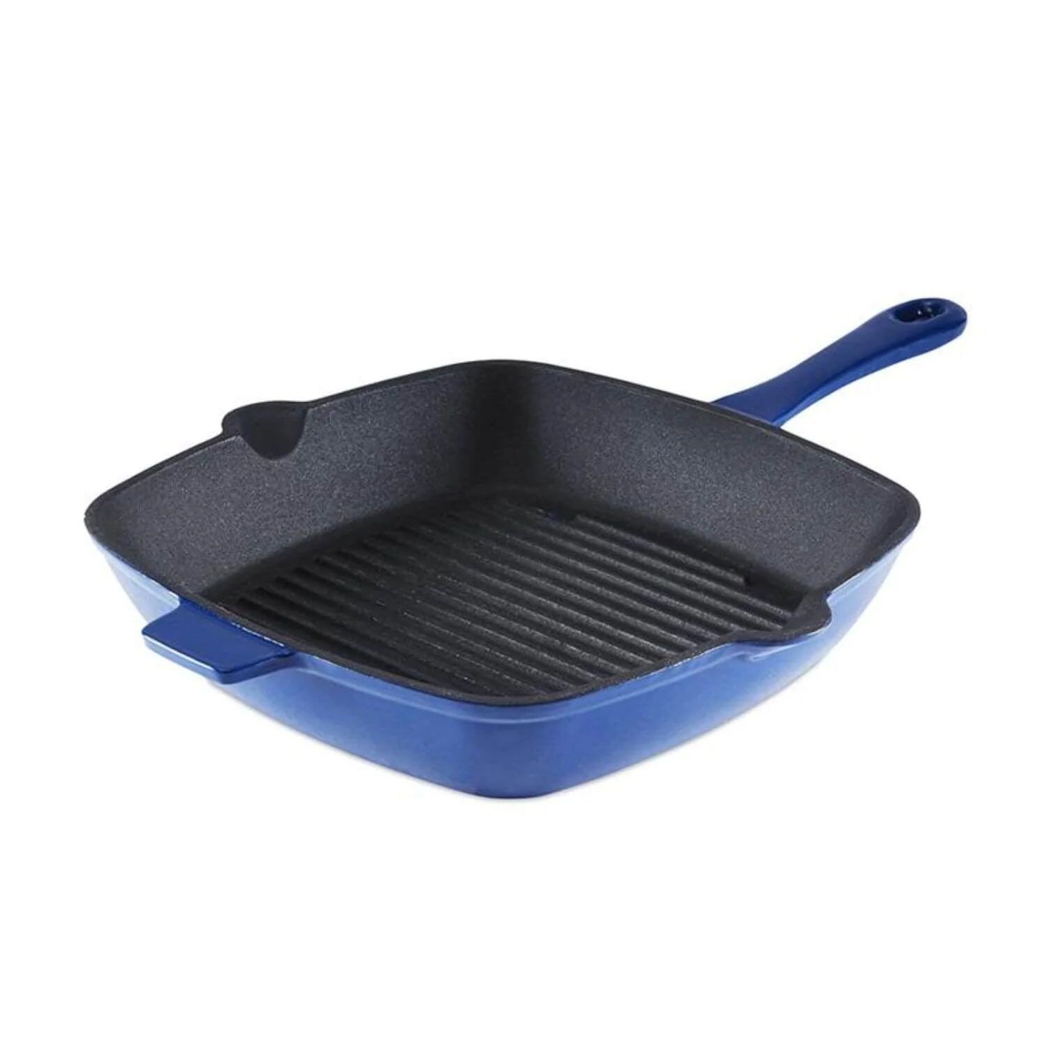 Bild von Barbary & Oak Foundry Cast Iron 26cm Square Grill Pan – Blue