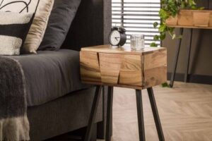 Bild von Furnwise Bedside Table Demn Acacia Wood