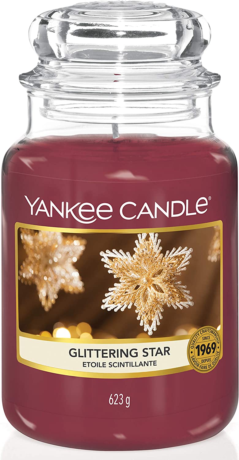 Bild von Yankee Candle Scented Candle | Glittering Star Large Jar Candle | Burn Time: Up to 150 Hours
