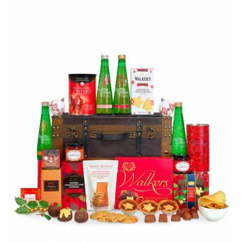 Bild von Prestige Hampers Christmas Chest of Treats Hamper – Gift Basket – Prestige Hampers