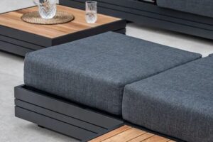 Bild von Harbour Lifestyle Panama Corner Unit/Footstool in Charcoal