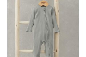 Bild von Mamas & Papas Organic All In One Sleepsuit – Sage Green  – 0-3 Months