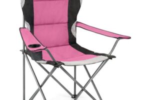 Bild von Leisure Kestrel High Back Padded Camping Chair – 120kg (19 Stone) Pink