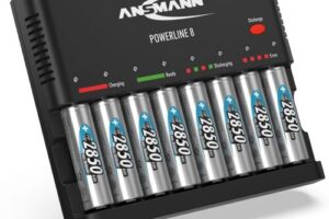 Bild von Ansmann Powerline 8 Battery Charger with 8 AA Batteries 2850mAh Included