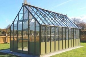 Bild von Elite Greenhouses Elite Zenith 800 8×18 Greenhouse – Green Powder Coated