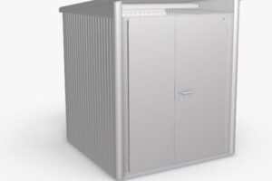 Bild von 6×7 Biohort AvantGarde A1 Metal Shed – Double Door – Metallic Silver