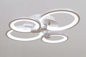 Bild von Living and Home 4/6/8 Rings LED Semi-Flush Ceiling Light Dimmable/Non-Dimmable