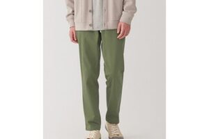 Bild von Muji Men’s Stretch Slim Chino Trousers. Greyish Brown S   Greyish Brown