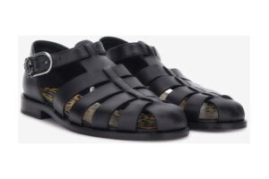 Bild von Roberto Cavalli Flat Sandals – Male Sandals & Slides Black 42