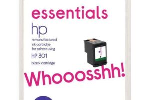 Bild von ESSENTIALS 301 Black HP Ink Cartridge, Black