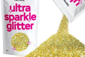 Bild von Hemway Glitter Ultra Sparkle 100g / 3.5oz   Sand Gold   Cosmetic, Festival, Crafts