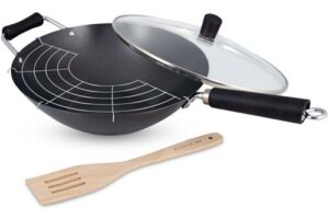 Bild von Ken Hom Woks Excellence Non-Stick Carbon Steel Wok Set 31cm