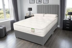Bild von ASC Bamboo Memory Comfort Pocket 1000 6ft Super King Size Lunar Divan Bed