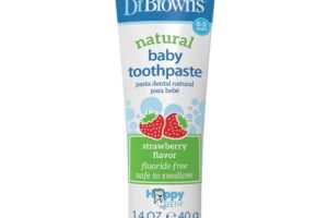Bild von Dr. Brown’s Natural Strawberry Children’s Toothpaste 0-3 Years 40 gr