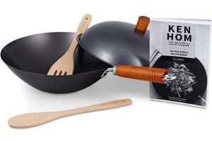 Bild von Ken Hom Woks Classic Non-Stick 5 Piece Wok Set With Lid, Spatula and Spoon 31cm