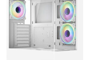 Bild von CiT Sense White ATX Gaming Case with Tempered Glass Front and Side Panels – CIT-SENSE-W
