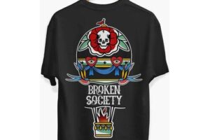 Bild von Broken Society Balloon T-Shirt (Unisex) Black 5XL
